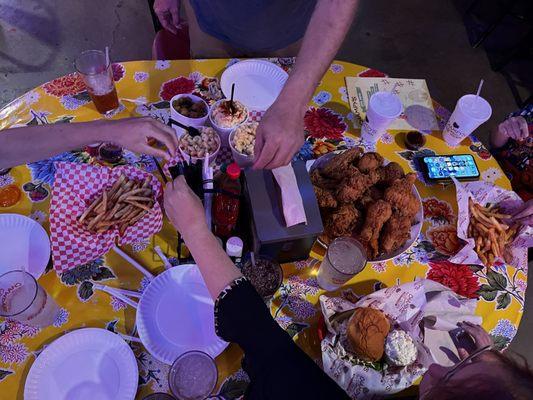 Our oval table (5 people)