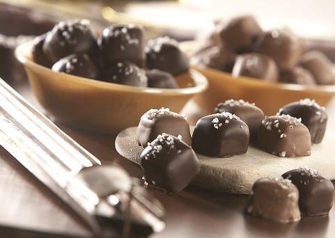 Milk and Dark Chocolate Sea Salt Caramels