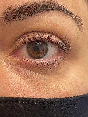 Keratin Lash Lift results By Amanda @skincarebya.q