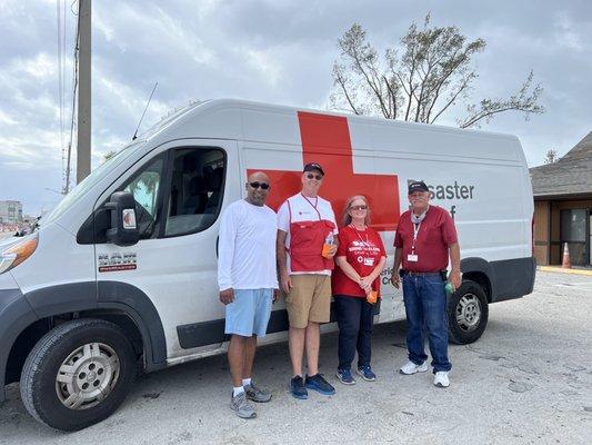 Tropical RV Adventures helping the community with RV's and water in Fort Myers Florida where Hurricane IAN devastated the area.