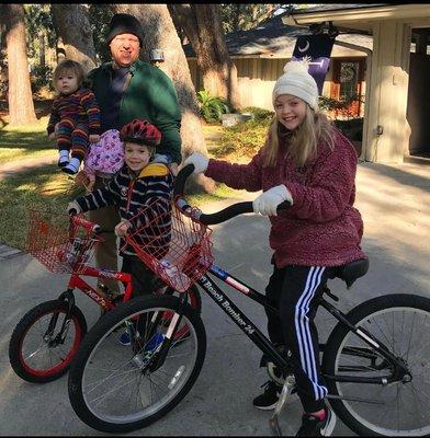 Customers enjoying their bikes on recent vacation