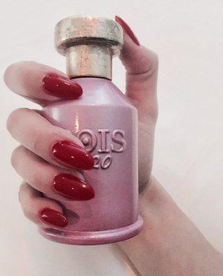 The most perfect fresh red nails   5s