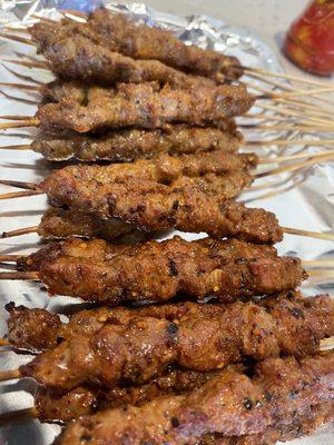 Lamb and Beef Skewers