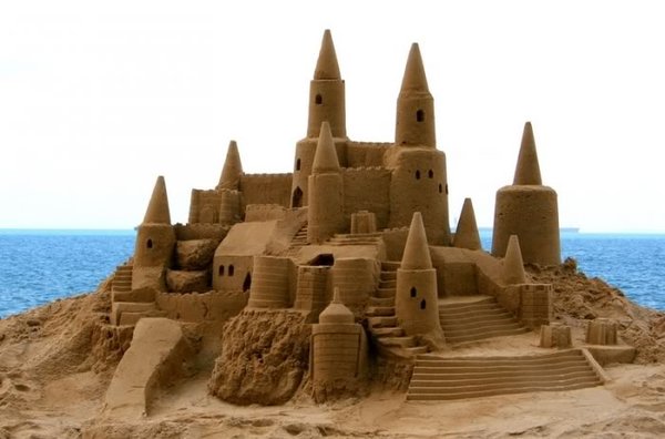 Actual Sandcastle build in Ocean beach Ca 1992