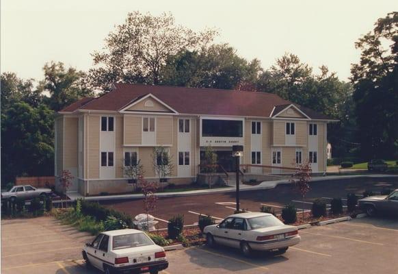 One third of this building was a single family residence. The central entrance area and matching wing was added to create the...