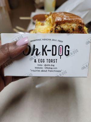 Oh K-Dog & Egg Toast