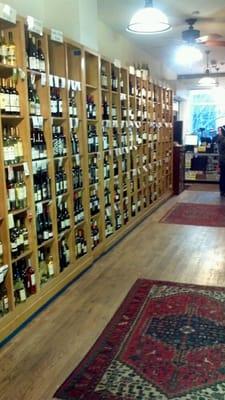 One of the two main walls of wine.