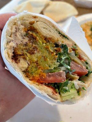 Falafel wrap