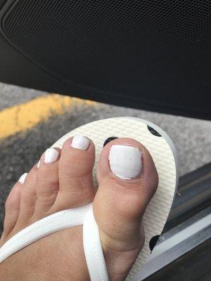 Very disappointed with the pedicure :((