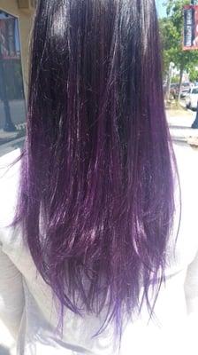 Violet ombré