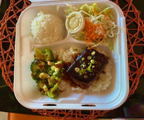 take out - teriyaki salmon