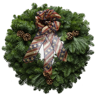 America the Beautiful Christmas Wreath