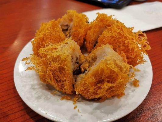 Fried taro pastry with meat inside $4.25