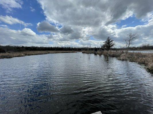 Beautiful view from the first covered fishing area