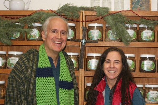 Medical Herbalist Tim Gautchier and Medical Herbalist/Manager Lynn Childson