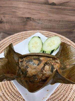 36. Mok Pla-Lao Steamed Fish