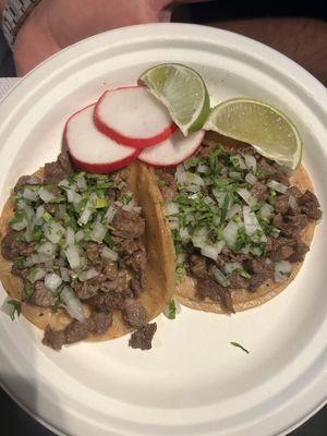 Birria tacos. We didn't get any consome