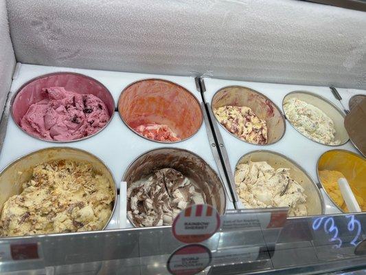 Ice cream flavors