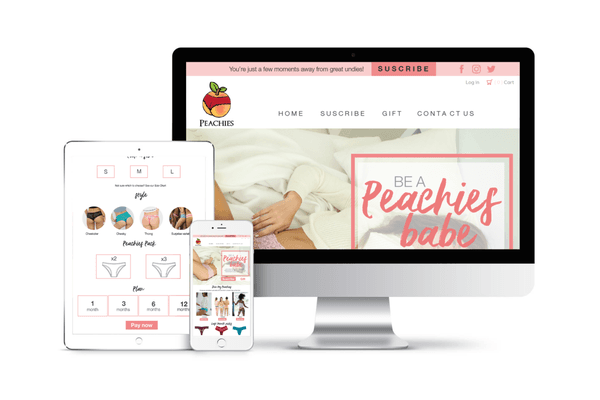 E-Commerce Website Design for Peachies.