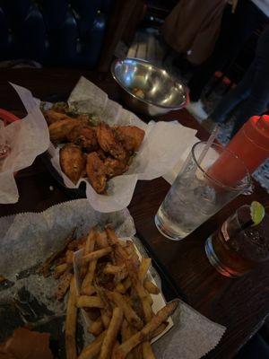 Wings and basketball what could be better