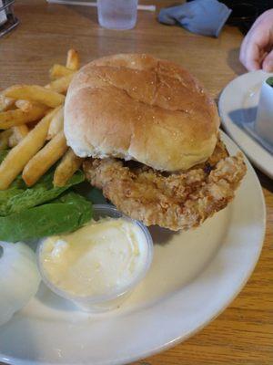 Hand breaded tenderloin and fries