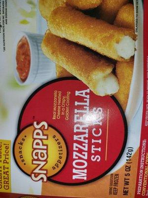 Very good mozzarella sticks!