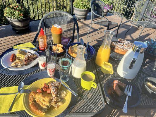 Breakfast on the Deck