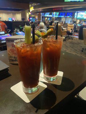 Bloody Mary football special ($10 each)