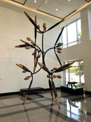 James Surls, Texas & Colorado: Three and Three and Seven Flowers, 1999 - pine, poplar, steel! (seen: 06/16/21)