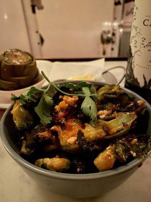 Charred Brussel Sprouts