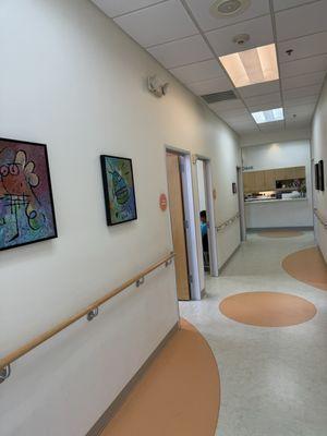 One of the hallways at HealthCareClinics