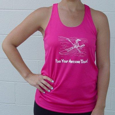 Woman Kayak Racerback Tank