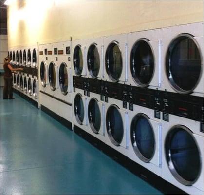 a picture of the washers and dryers