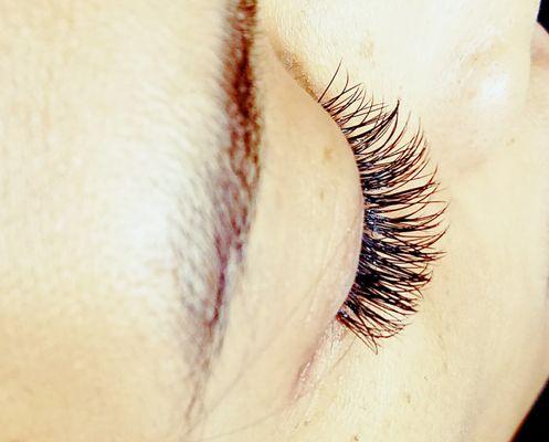 Multiple layer eyelashes extension