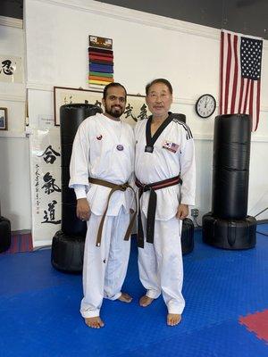 Student has completed the brown belt promotion test.