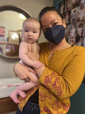 A Happy, Well Breastfed Baby thanks to Alexis's Lactation Support