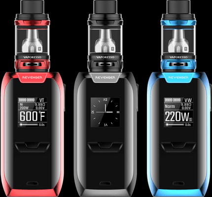 Revenger Full Kit, eJuice, and Batteries Included.