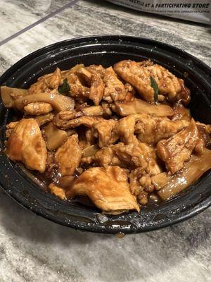 Ginger Chicken - with white meat.