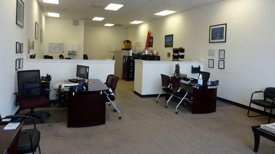 Indio bail bonds office side interior view.