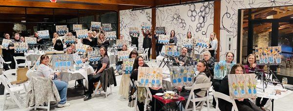 Shady Creek Winery~ Michigan City~ Wine & Canvas on the Go!