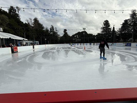 Skating rink before the session started.