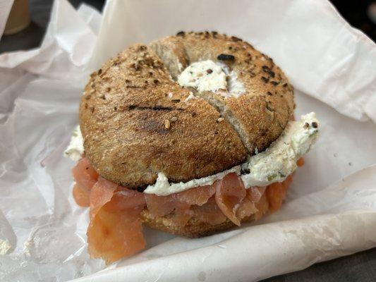 Bagel w/ Cream Cheese and Lox