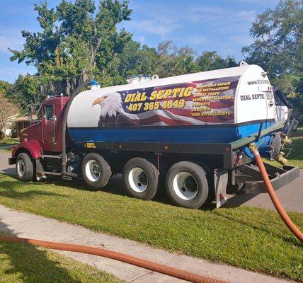 Dial Pump Truck On Site