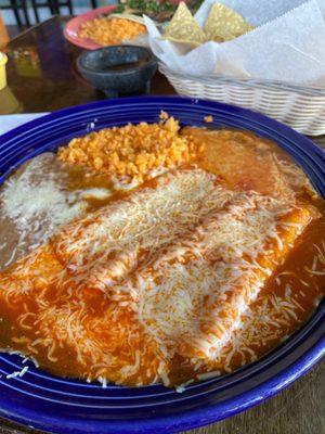 Cheese enchiladas