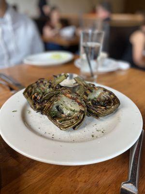 Grilled California Artichokes