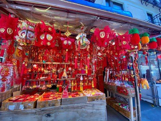 Decorations for the upcoming Chinese New Year