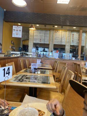 Dining area and front counter