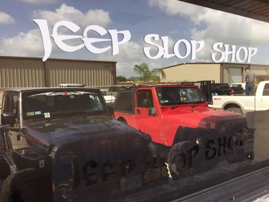 Parking lot of Jeep Slop Shop