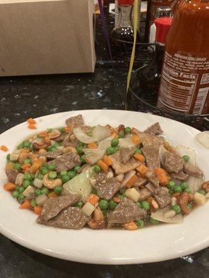 Vegetarian cashew beef! It slays