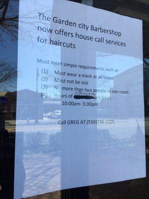 For a great haircut call Greg